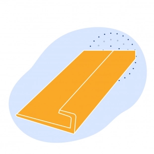 L-образный профиль стальной 100х100х7 мм СТ0 ГОСТ 8509-93