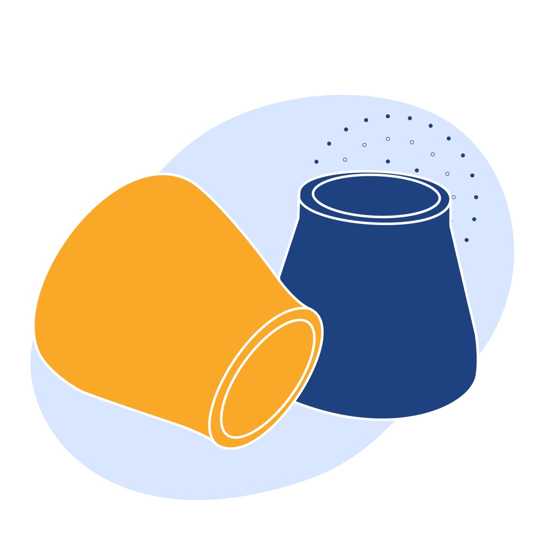 Переход оцинкованный концентрический Ду 108x76 мм