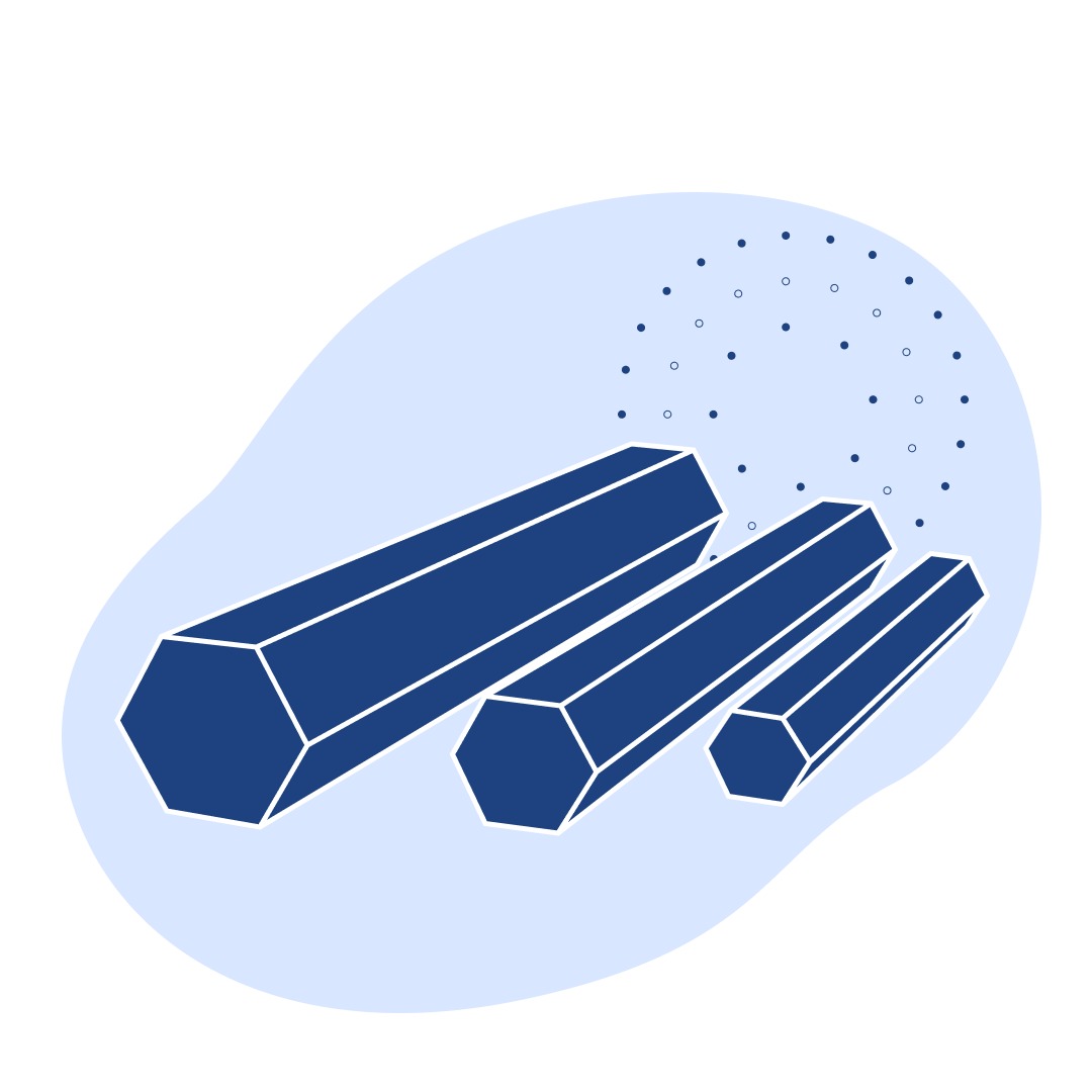 Алюминиевый шестигранник 445 мм AW-2011 EN 573-3