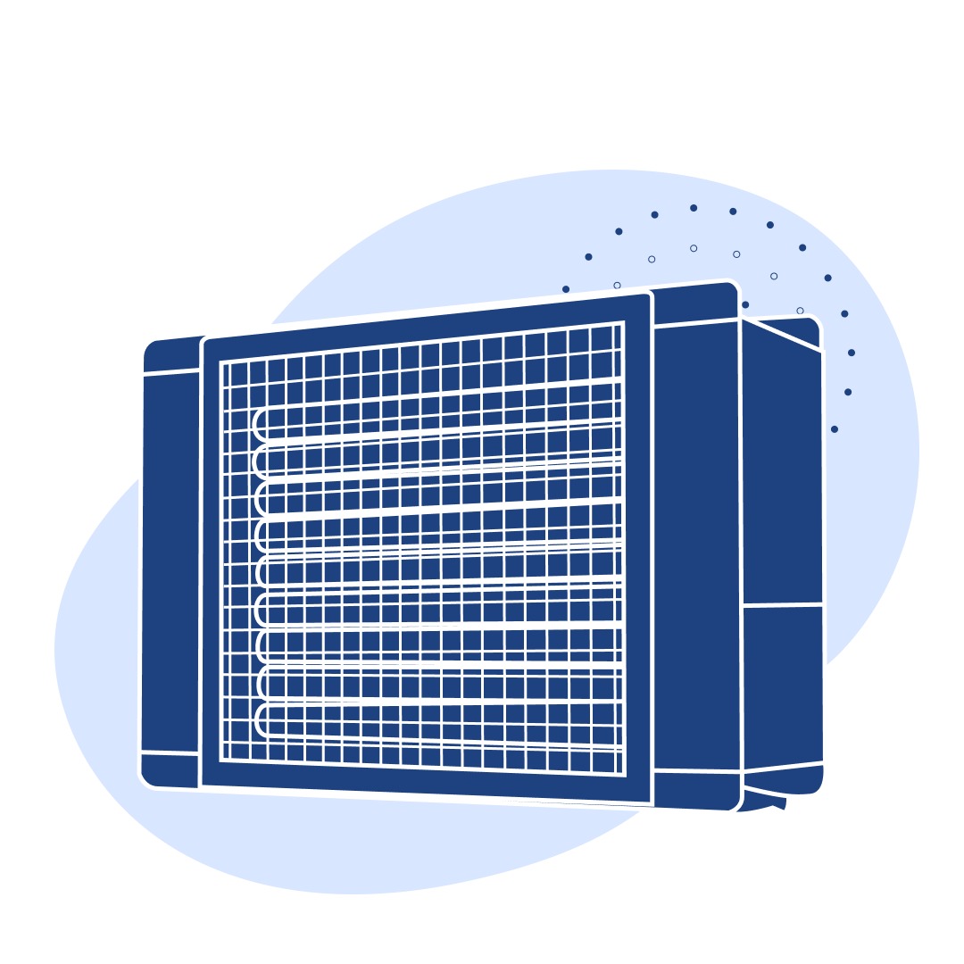 Электрокалорифер 435x610x745 мм 25 кВт 3000 м3/час